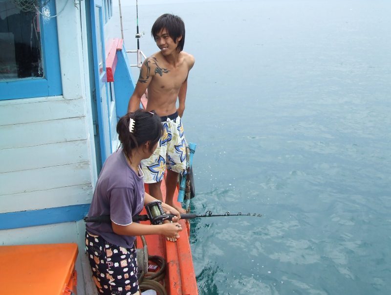 ตกปลาที่ช่องแสมสาร  " ไต๋แก๊ว " 26-27/10/2007