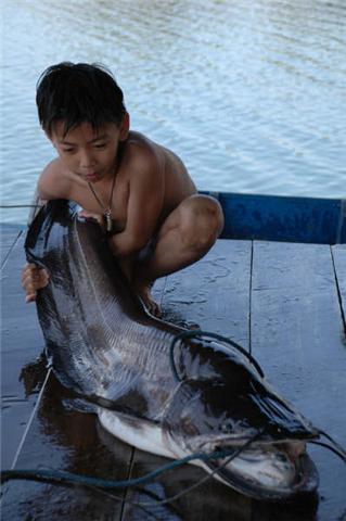 พ่อพาลูกหมุนไปตกปลาเค้าทีแพจิ้มลิเจีย