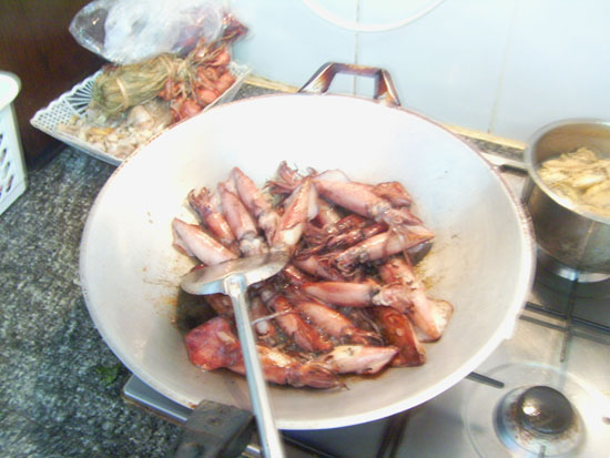 +หมึกทอดน้ำปลา+