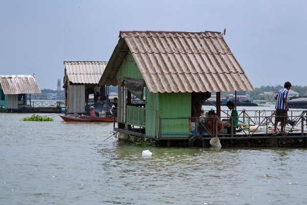 เรือนแพ fishing  @บางไทร