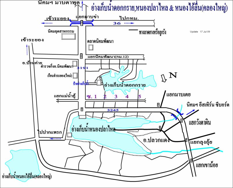 รวมแผนที่ ระยอง,จันทฯ,ตราด,นครนายก