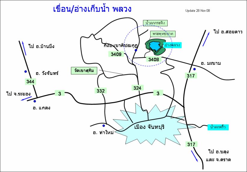 รวมแผนที่ ระยอง,จันทฯ,ตราด,นครนายก