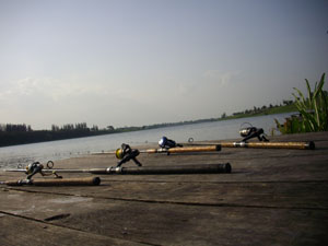 [ ครั้งแรกที่เรือนแพ fishingpark ]