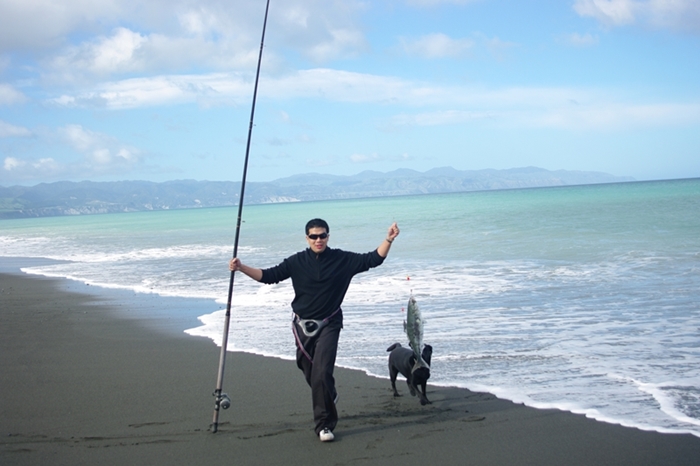 ตกปลา kahawai  (new zealand)