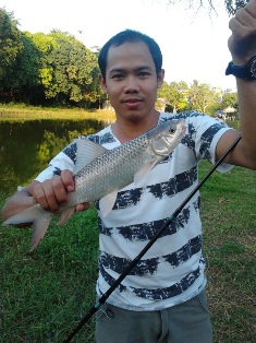 วันหยุดตกปลาที่ลพบุรี_ ได้น้องขาวมาใหญ่มาก