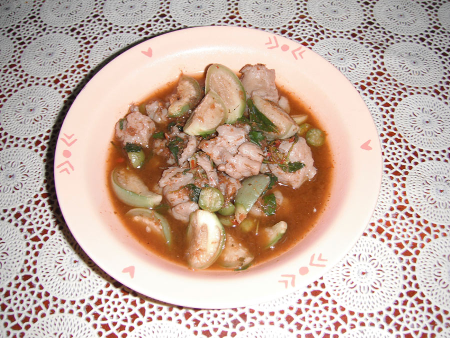 แกงป่าลูกชิ้นปลา