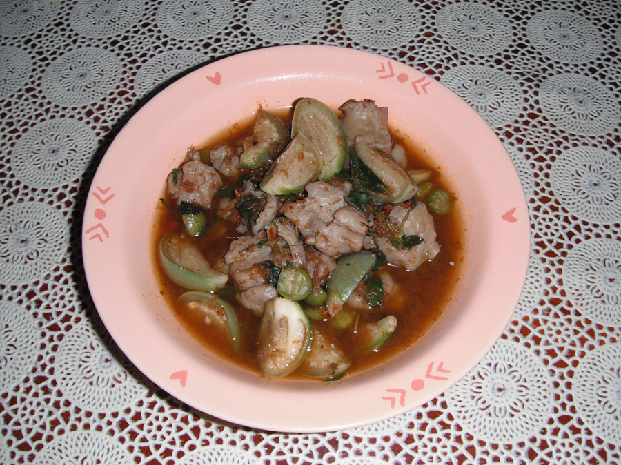 แกงป่าลูกชิ้นปลา