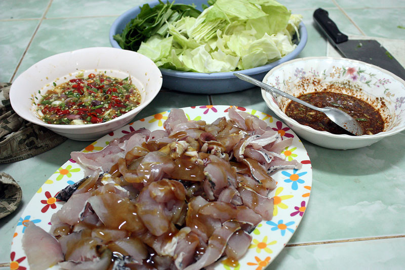 ชะโดสารคาม ลวกจิ้ม