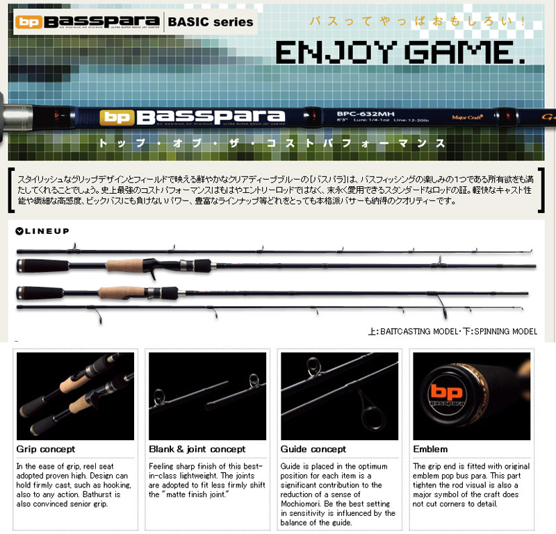 สอบถามเรื่องคัน Majorcraft Basspara