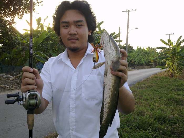 ประเดิมคันใหม่กับปลาคลอง ตัวแรกของปี 2556 ครับผม 