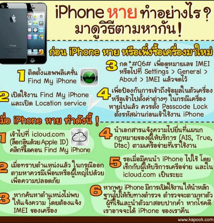 iphone หายทำอย่างไรกัน อ่านสักนิด!!!