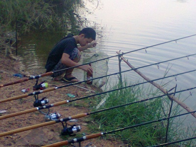 พาน้องชายไปตกปลา