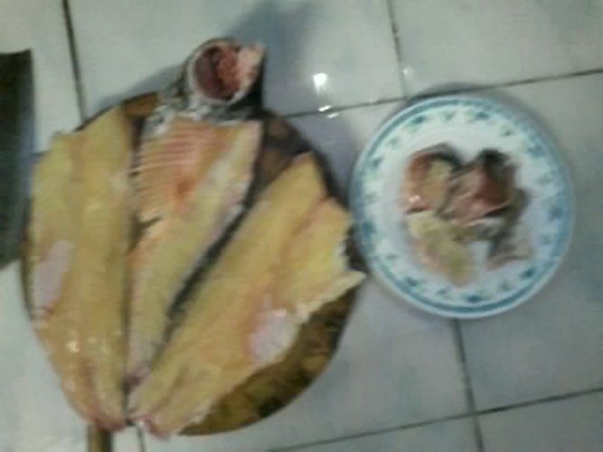 ลาบปลากาต้มยำปลากา