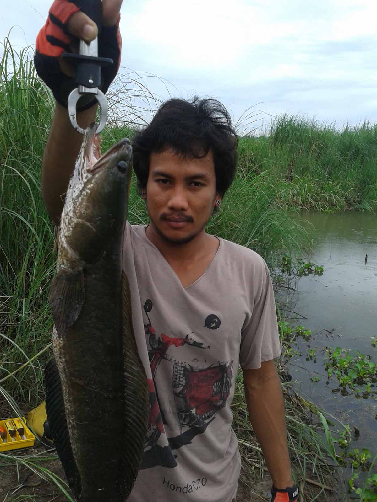 ***เหยื่อตัวเดียวแต่ได้ปลา2ตัว***