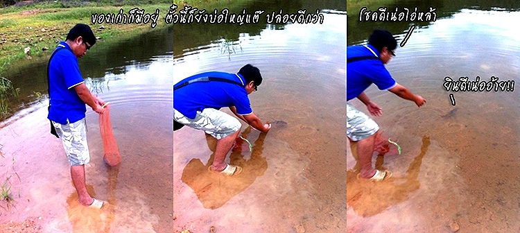 ครั้งแรกกับการ catch and release ครับ