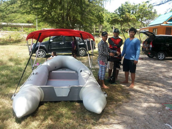 เรือยางลัลล้า หาดนางรำ