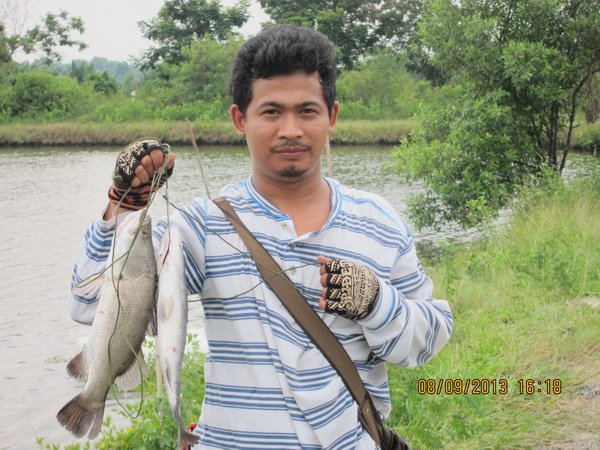 ผลงาน บ่อตกปลา น้องพลอย 2  8 กันยายน 2556
