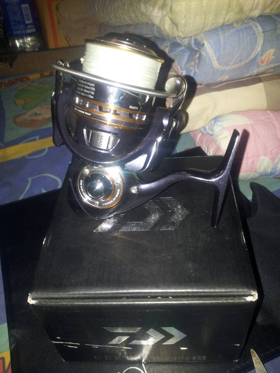 แนะนำเรื่องการใส่สายpe daiwa cretate 2506