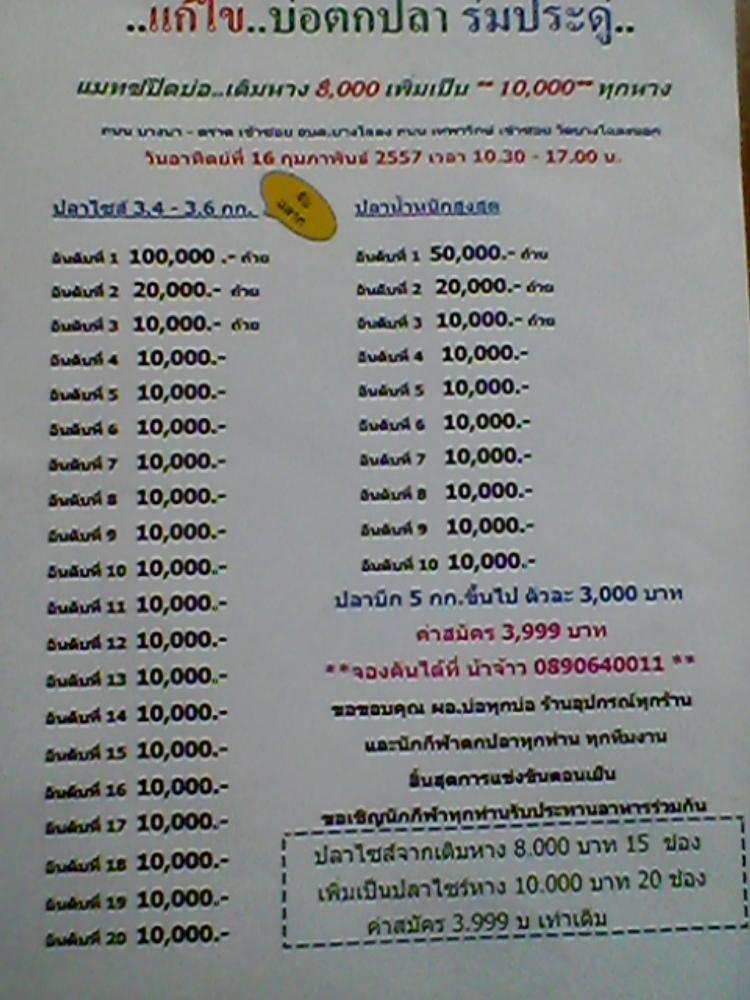 แก้ไข : เพิ่มรางวัล ร่มประดู่ 16 กุมภาพันธ์