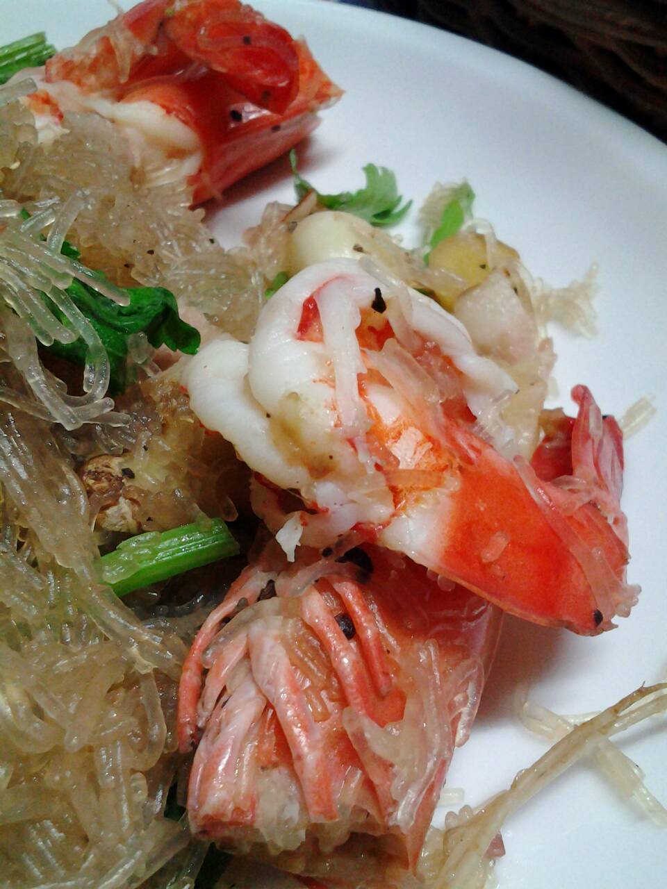 กุ้งอบวุ้นเส้น