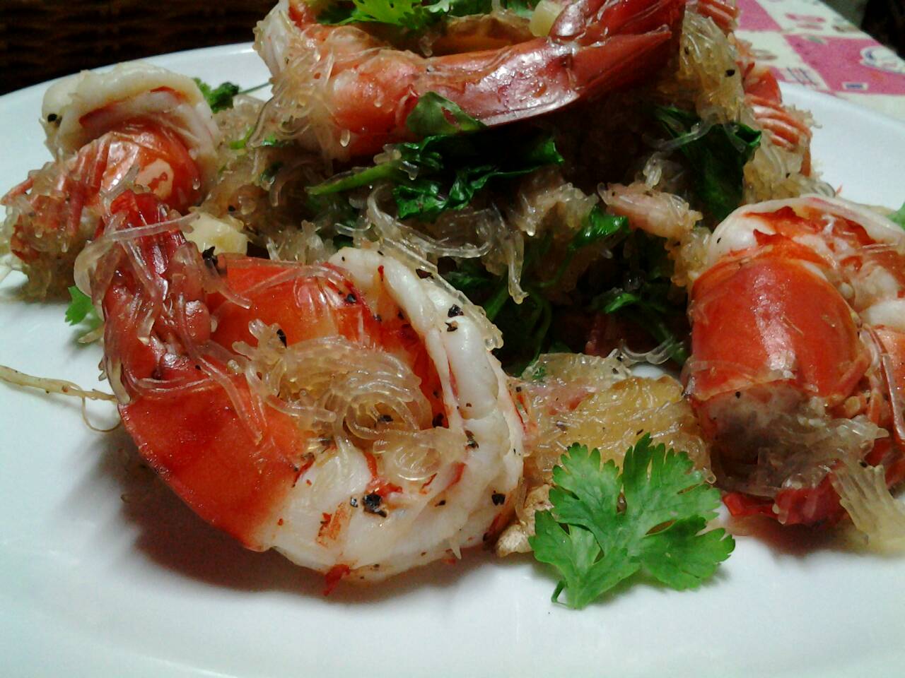 กุ้งอบวุ้นเส้น