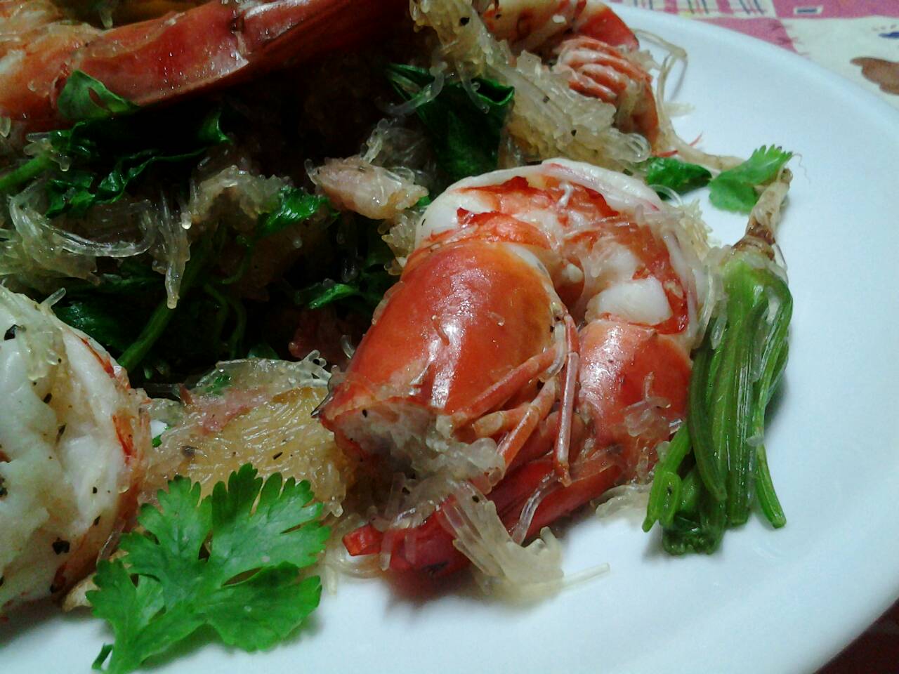 กุ้งอบวุ้นเส้น