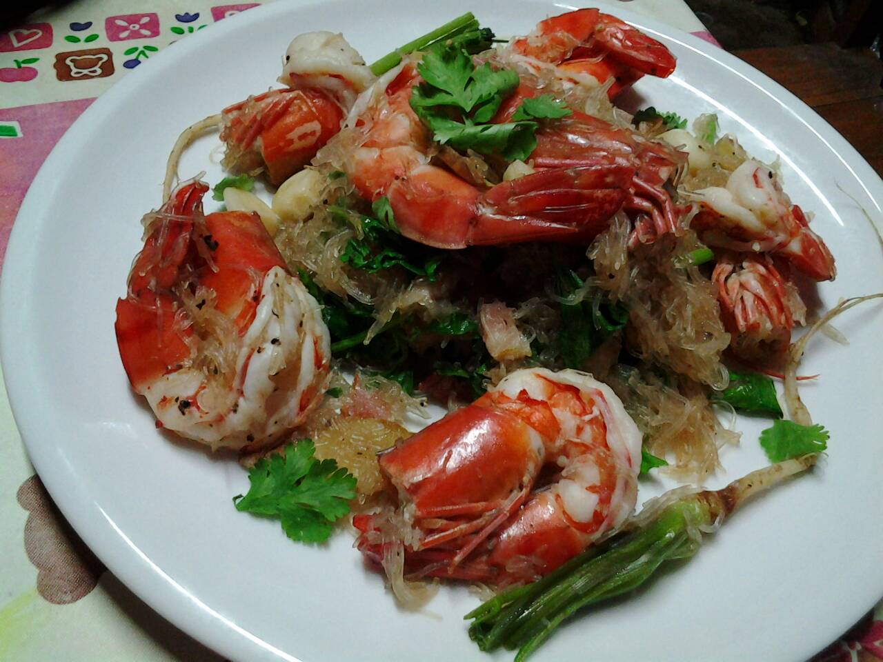 กุ้งอบวุ้นเส้น