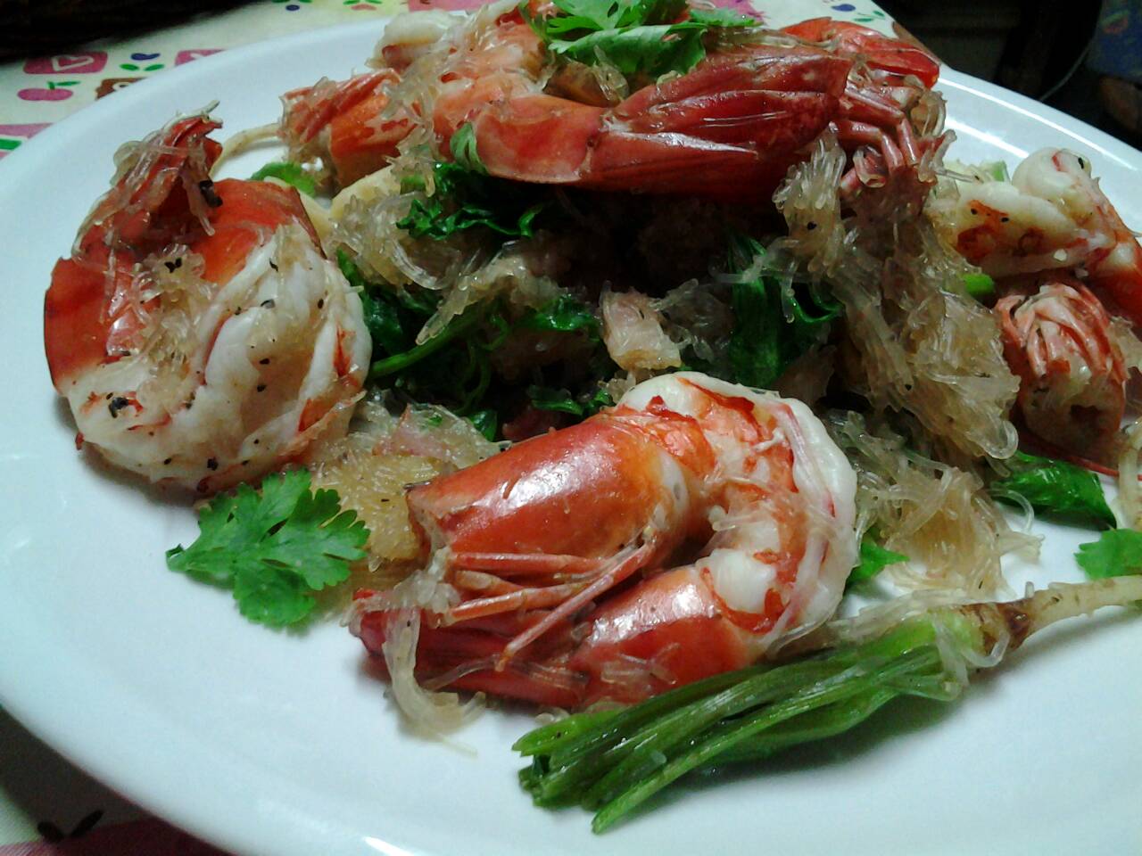 กุ้งอบวุ้นเส้น