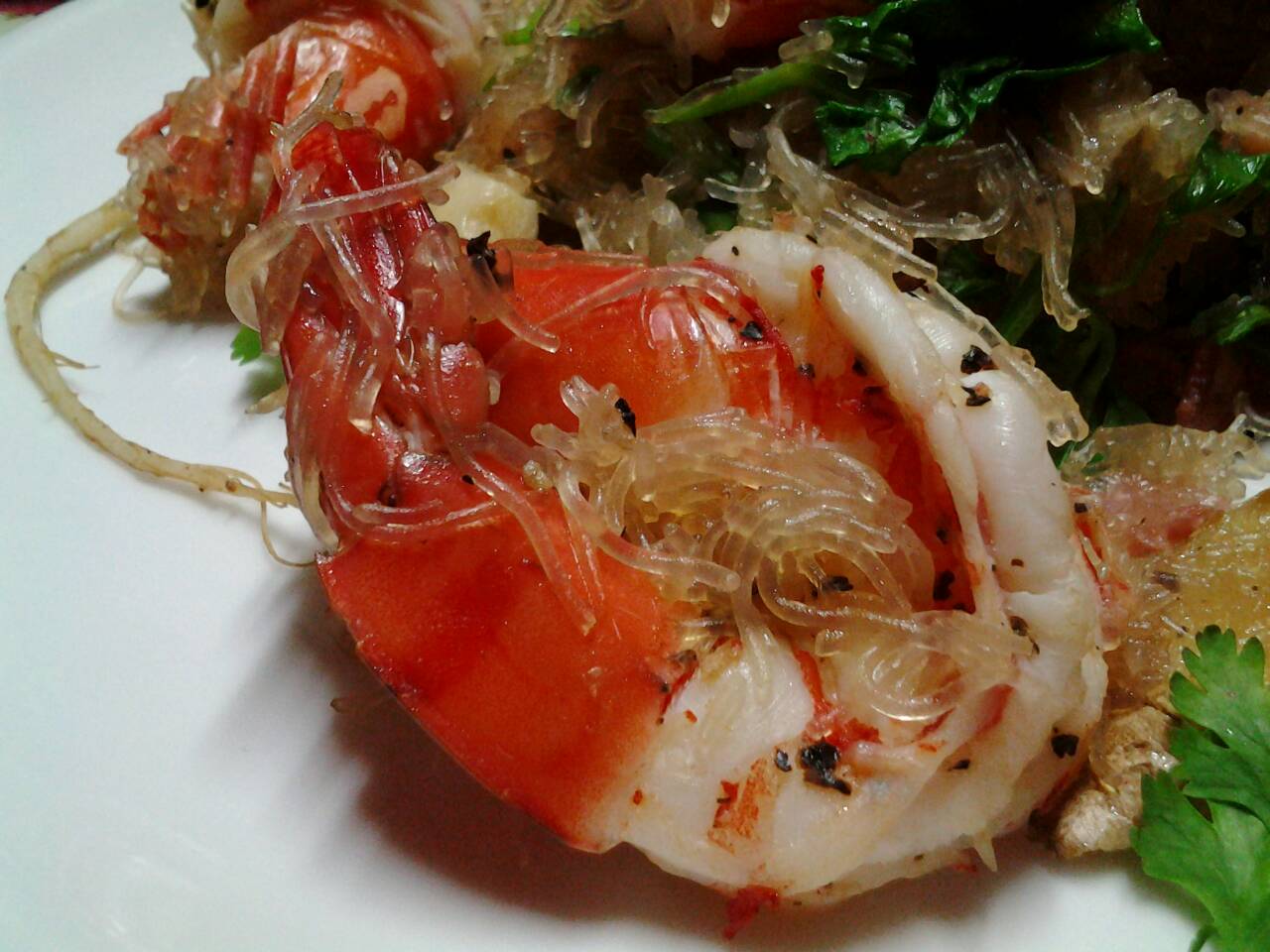 กุ้งอบวุ้นเส้น