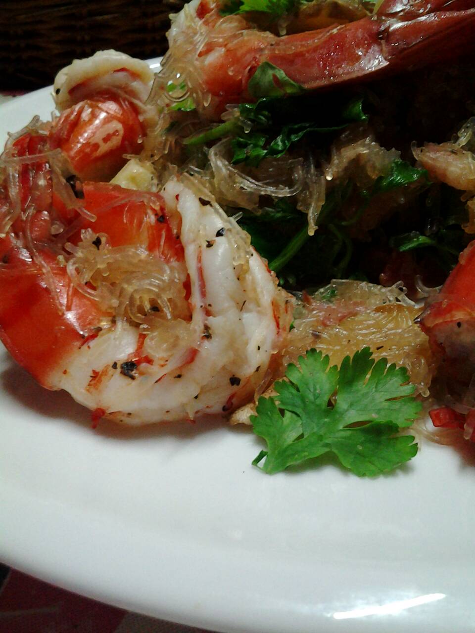 กุ้งอบวุ้นเส้น