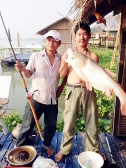 แพป้าเป้าบางไทร กลับปลาจีน 8.5 โลครับ