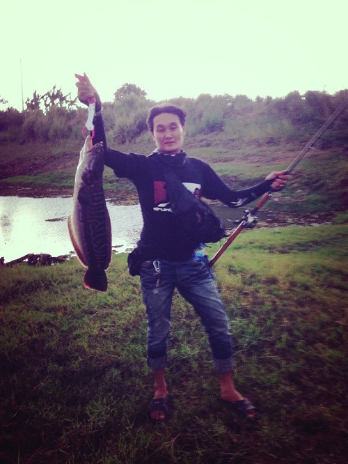 ชะโด ก่อน ฝนตกหนัก เปียกสิครับท่านงานนี้ แต่ก็คุม