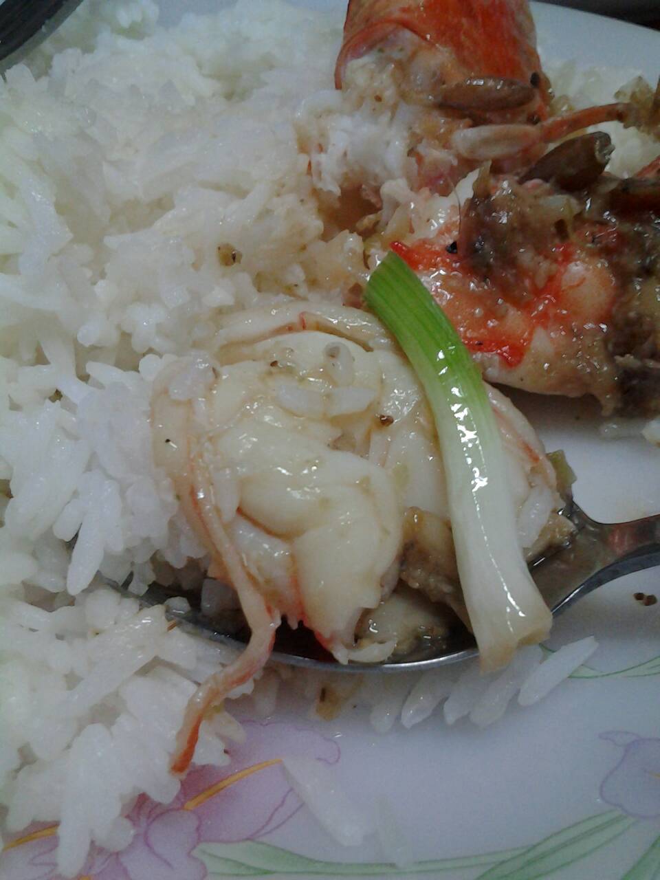 กุ้งผัดกระเทียมพริกไทย