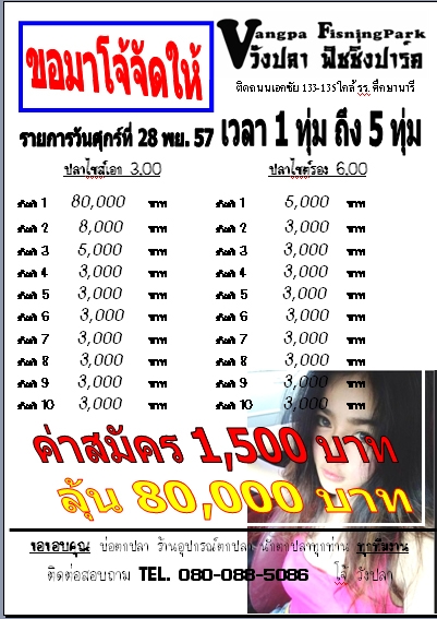  รายการวันศุกร์ที่ 28 พย. 57 ขอมาโจ้จัดให้ 