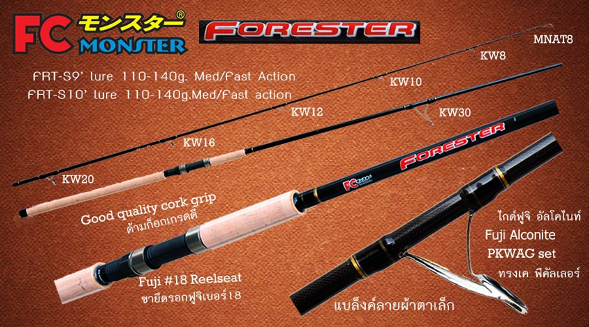 เลือกคันสปินนิ่งให้หน่อย 9ฟุต