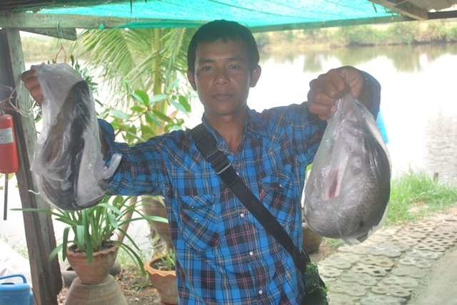บ่อตกปลาหนุ่มบางวัว (บ่อปลารวม) วันที่ 21,22-03-58