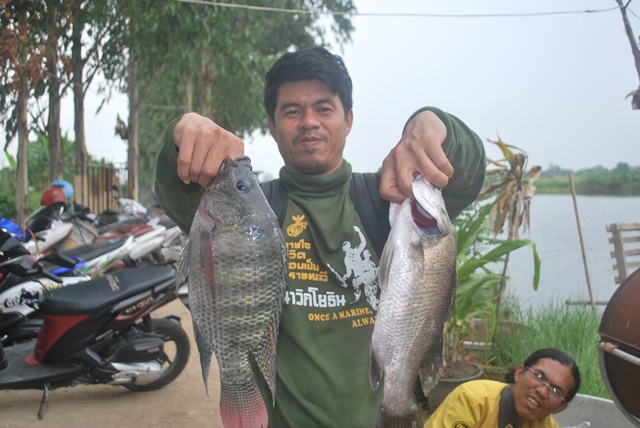 บ่อตกปลาหนุ่มบางวัว (บ่อปลารวม) วันที่ 21,22-03-58