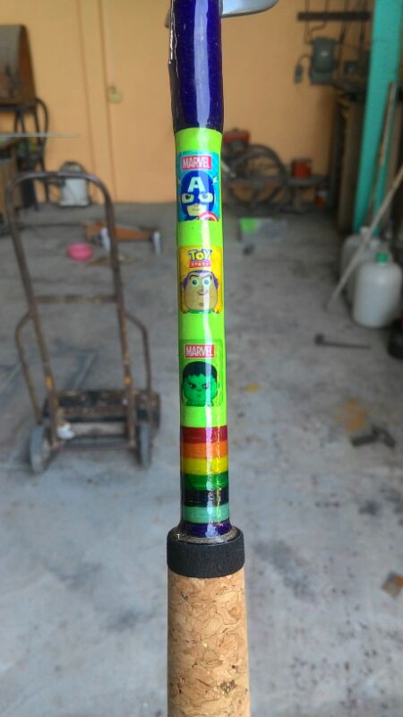 rainbow jig rod 555