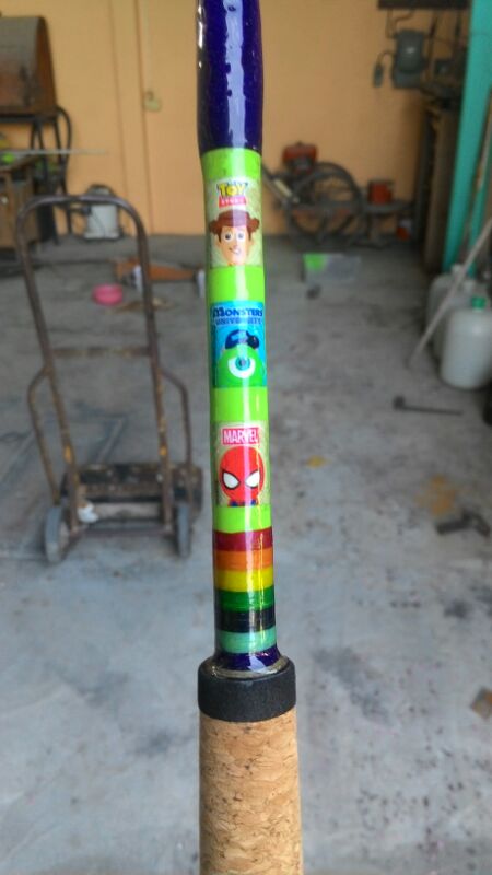 rainbow jig rod 555