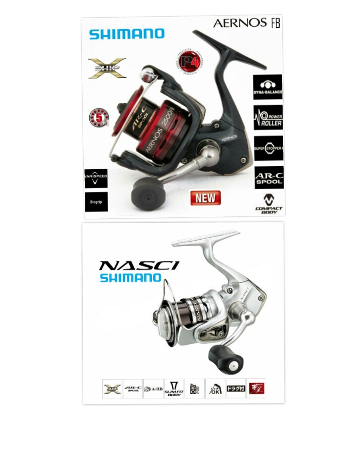 shimano nasci 2013 vs shimano aernos 1000 fb