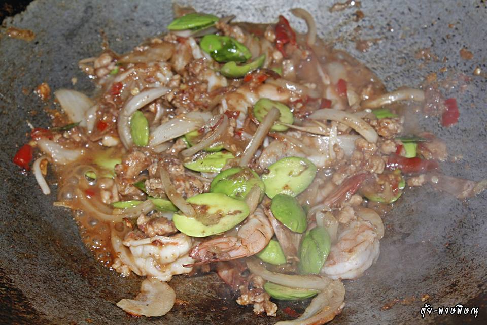 กุ้งผัดสะตอ