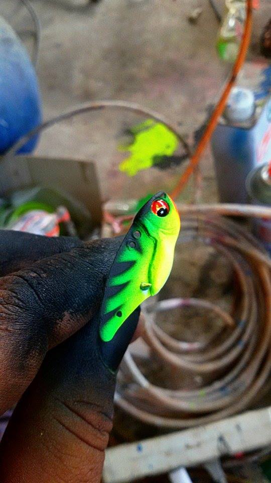 งานสีกระดี่ ขนาด 3.5 เซน สำหรับกะพงชุดใหม่  