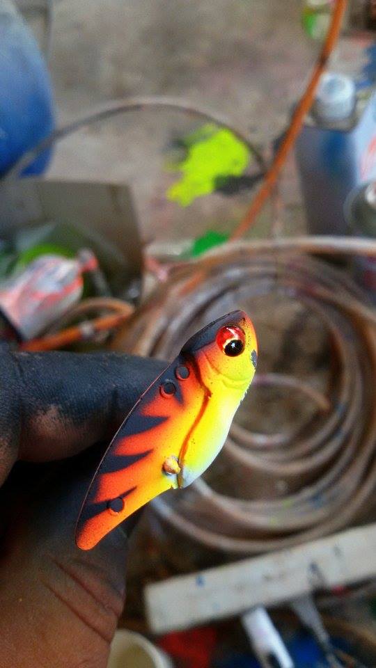 งานสีกระดี่ ขนาด 3.5 เซน สำหรับกะพงชุดใหม่  