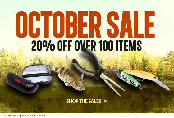 Rapala October Sale! 20% Off Over 100 Items‏