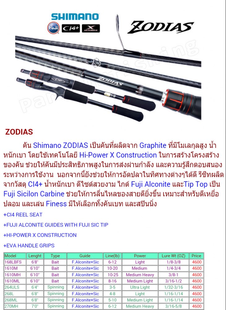 ขอความเห็นคันนี้หน่อยครับ SHIMANO Zodiaz  6-12 BFS