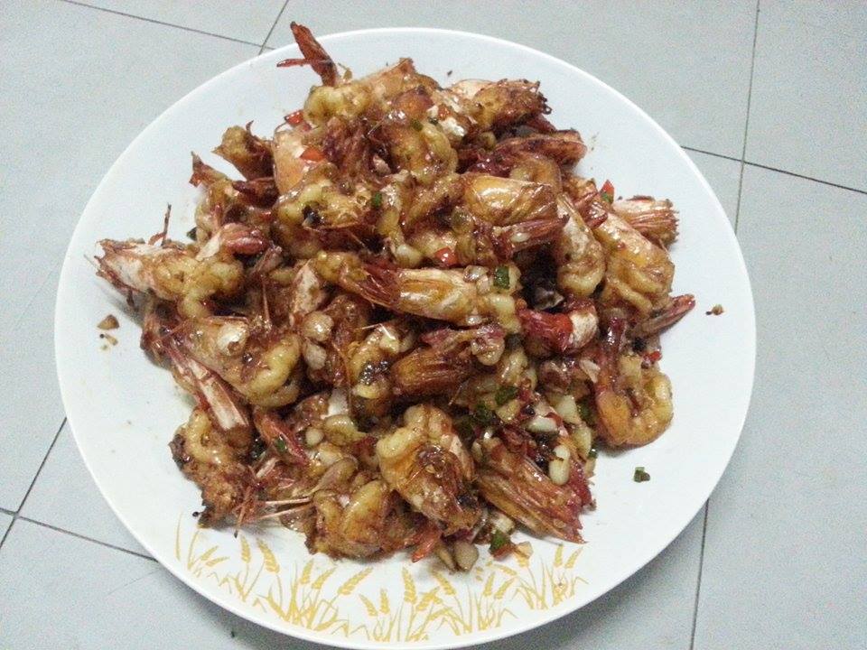 กุ้งผัดพริกเกลือ