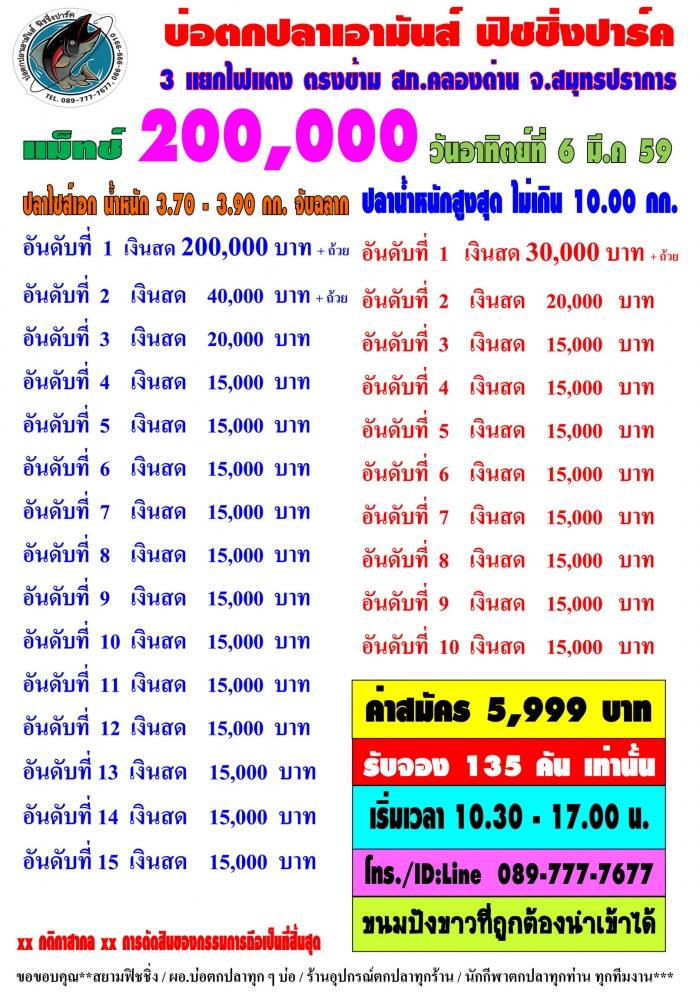 เอามันส์ แมท 200,000 วันอาทิตย์ ที่ 6 มีนา 59 รับจองแค่ 135 คันเท่านั้น.!!!