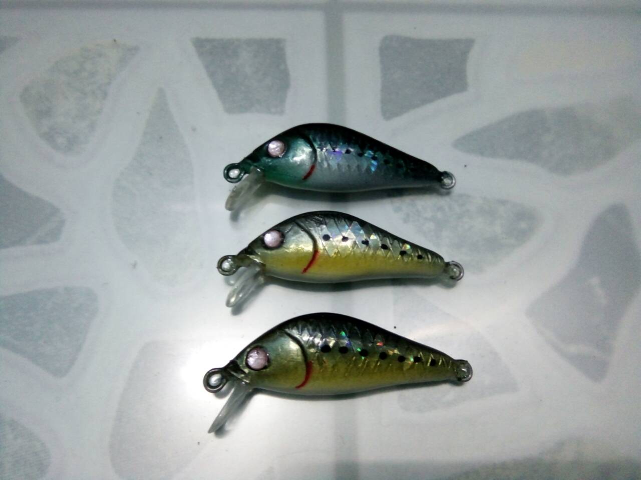 3.5cm 2.5 G Slowsink Peacock bass & custom colors (jewelry eyes)