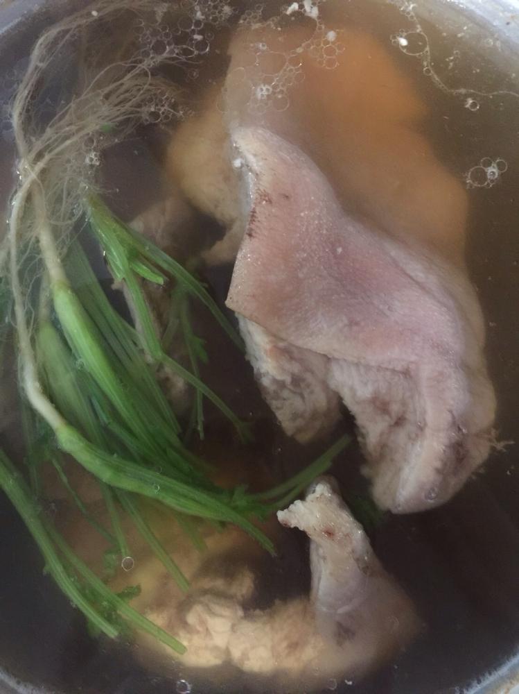 ต้มจืดผักกาดหางหงส์ยัดใส้หมูสับ