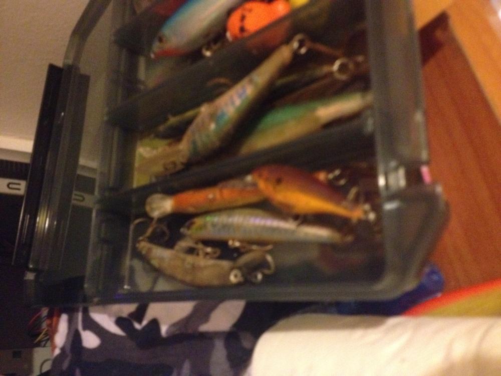 เหยื่อ rapala  สีบวม ลอก 